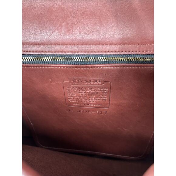 Coach Briefcase Vintage Morgan Cordovan Gloved Leather Messenger Laptop - Picture 10 of 12